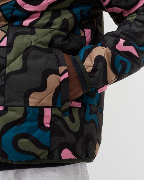 Gem Stone Pattern Quilted Jacket