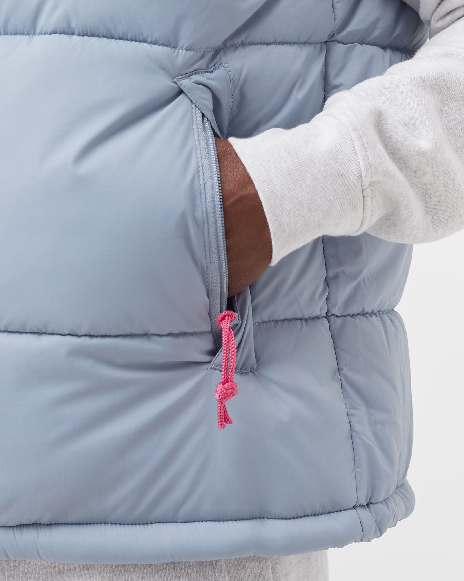 gem stone puffer vest