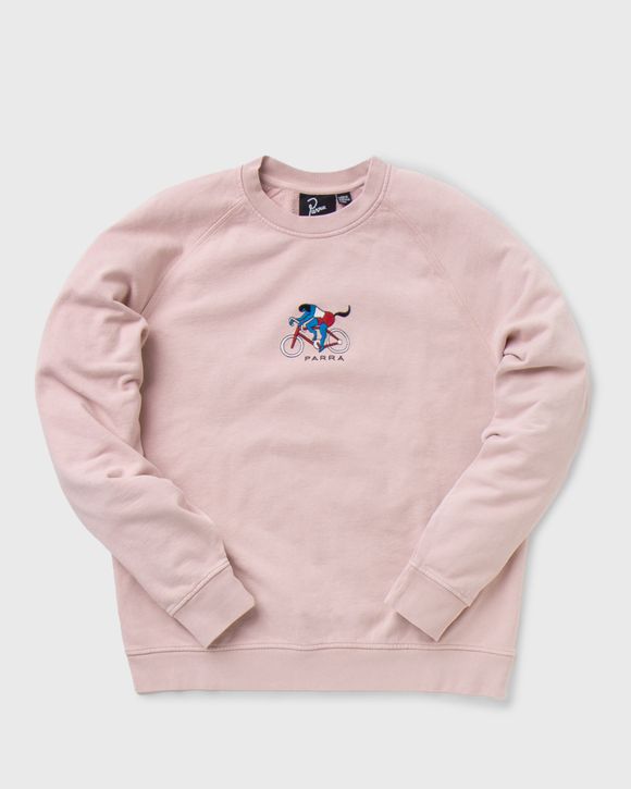 【BY PARRA】バイパラ The Chase Crew By Parra the chase crewneck sweatshirt Pink | BSTN Store