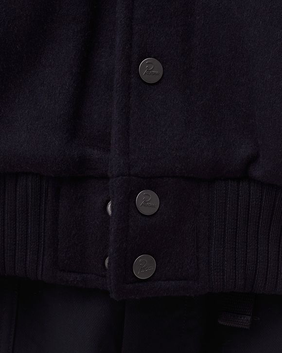 sad pencil wool varsity jacket