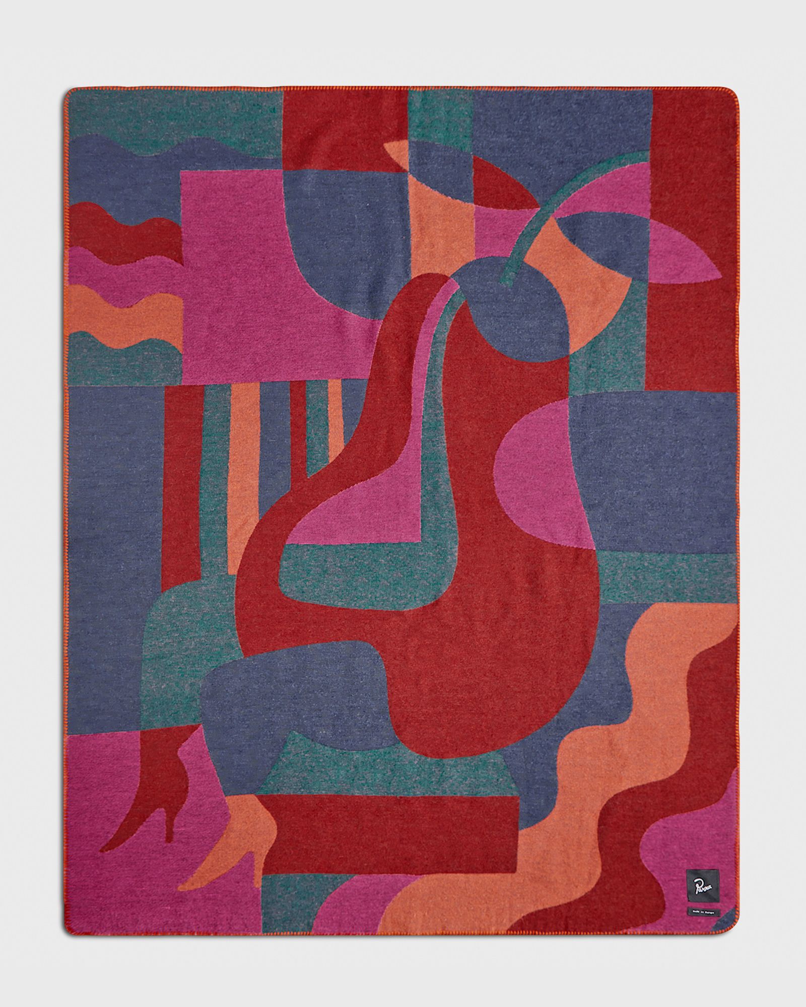 SITTING PEAR WOOL BLANKET