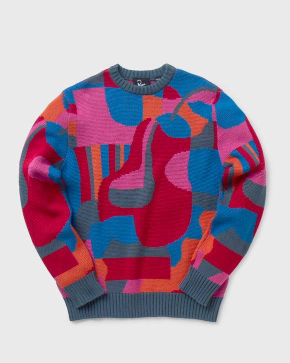 SITTING PEAR PATTERN KNITTED PULLOVER