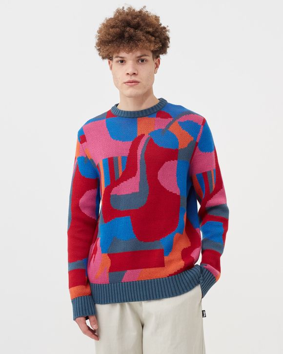 SITTING PEAR PATTERN KNITTED PULLOVER