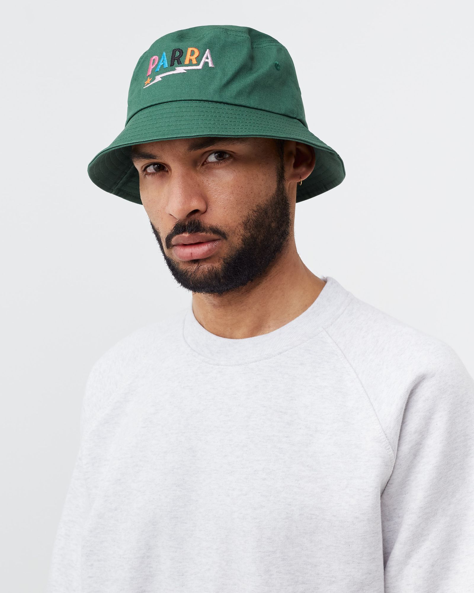 COLORED LIGHTNING LOGO BUCKET HAT