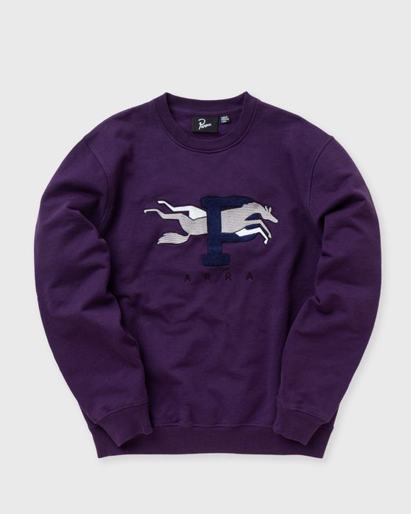 By Parra HORSE P CREW NECK SWEATSHIRT Purple | BSTN Store