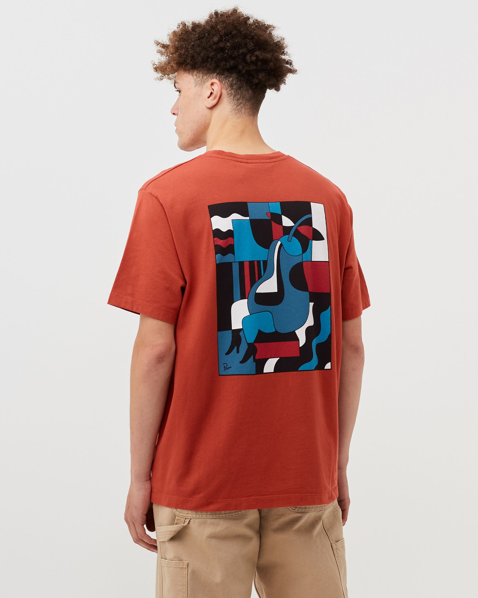 BLUE SITTING PEAR TEE