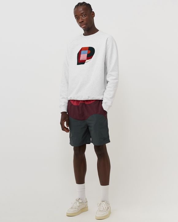 waved swim shorts