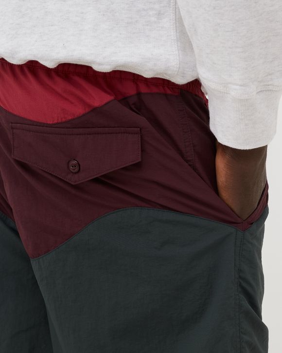 waved swim shorts
