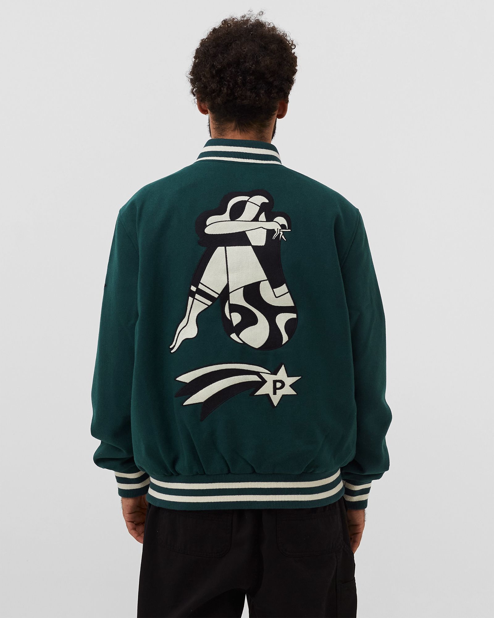 cloudy star varsity jacket