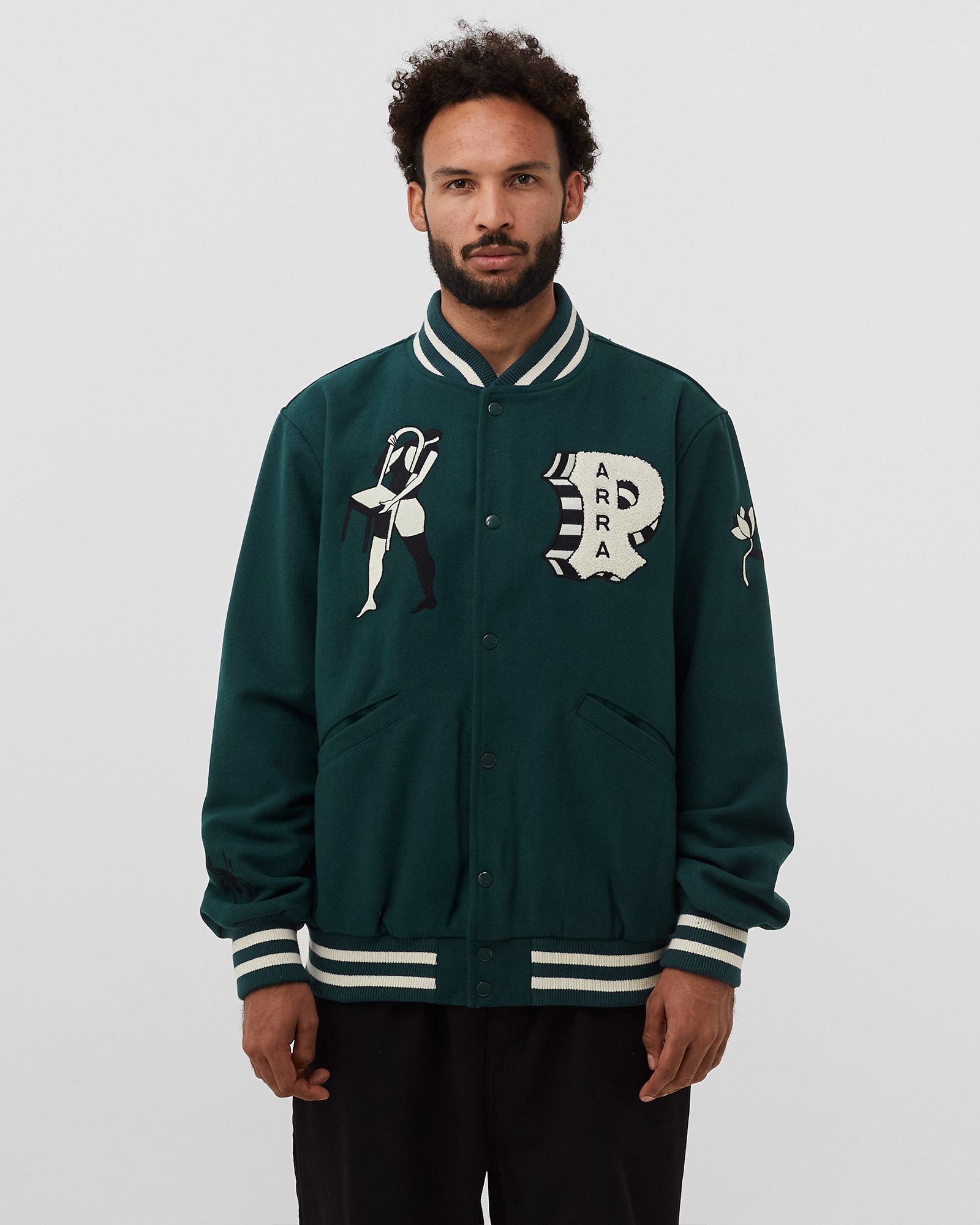 cloudy star varsity jacket