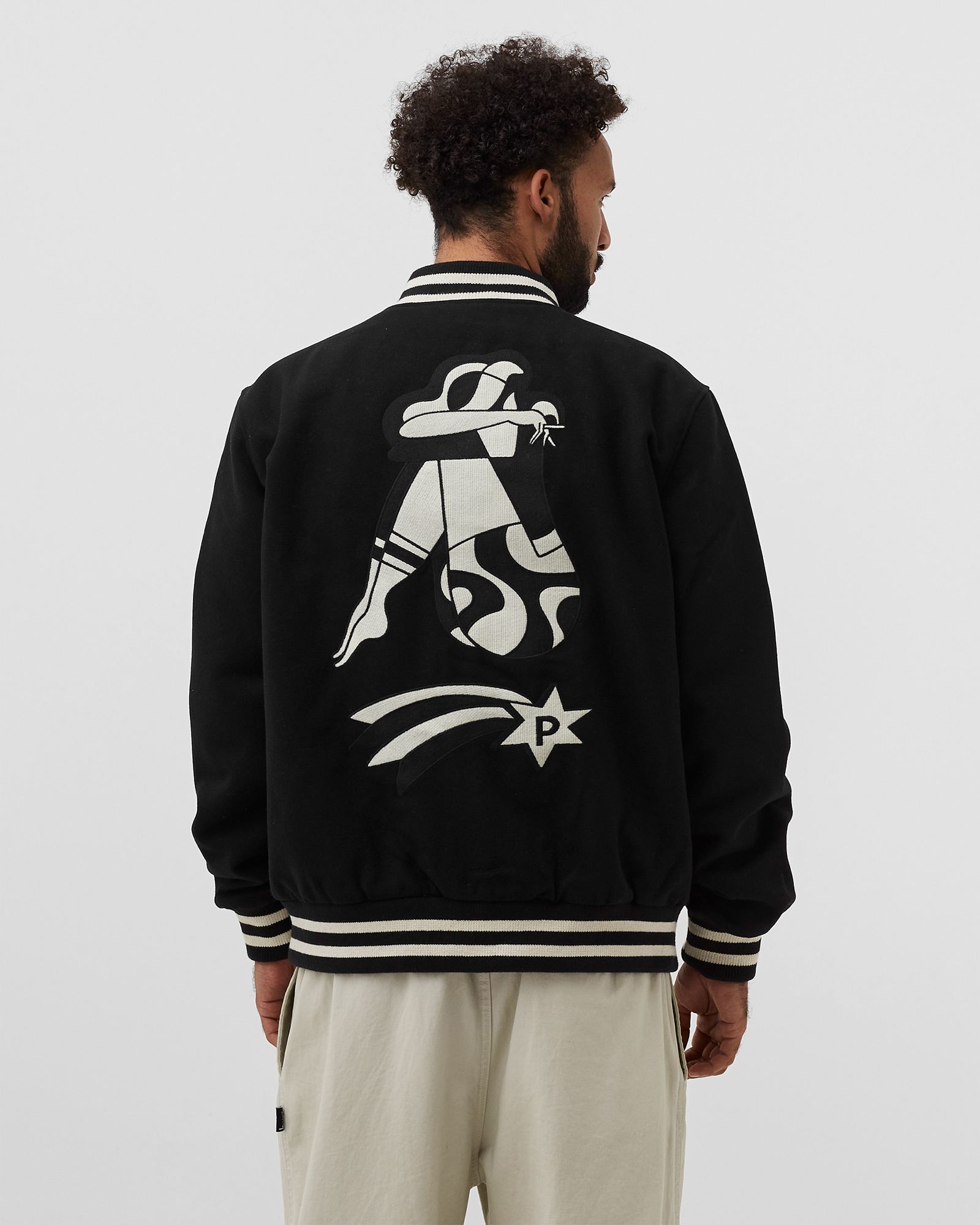 cloudy star varsity jacket