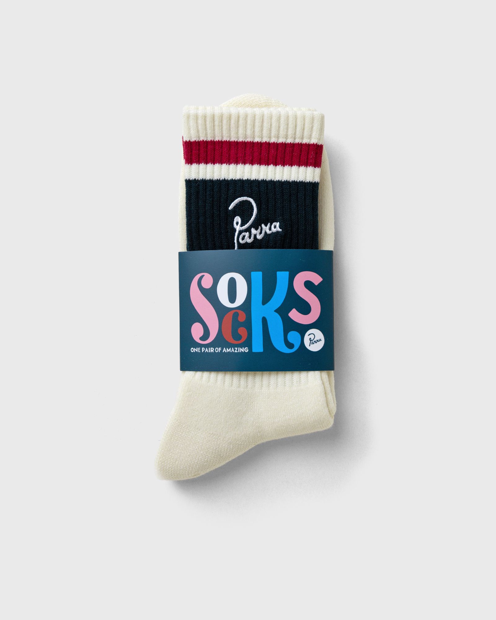 striper logo crew socks