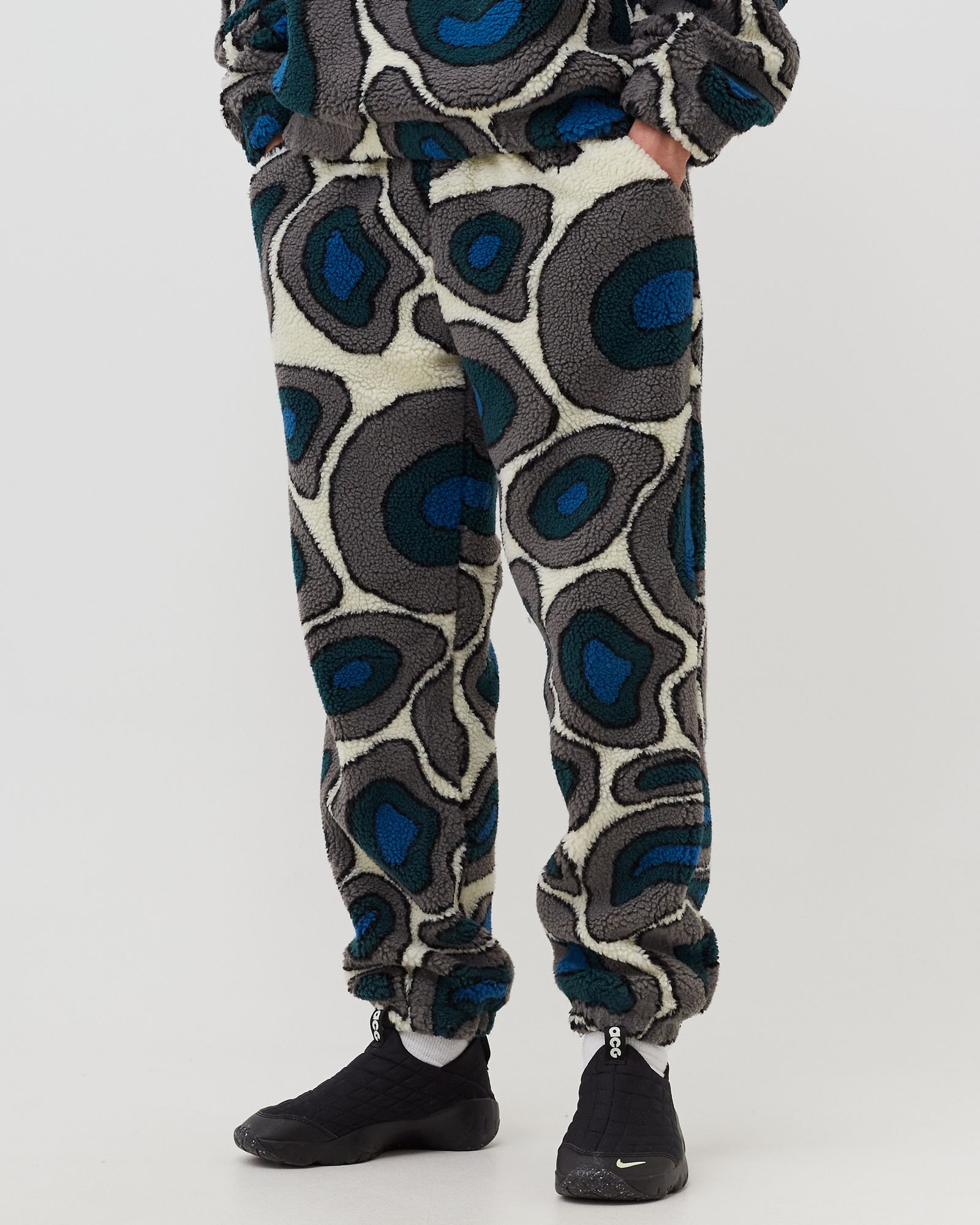 amethist geode polar fleece pants