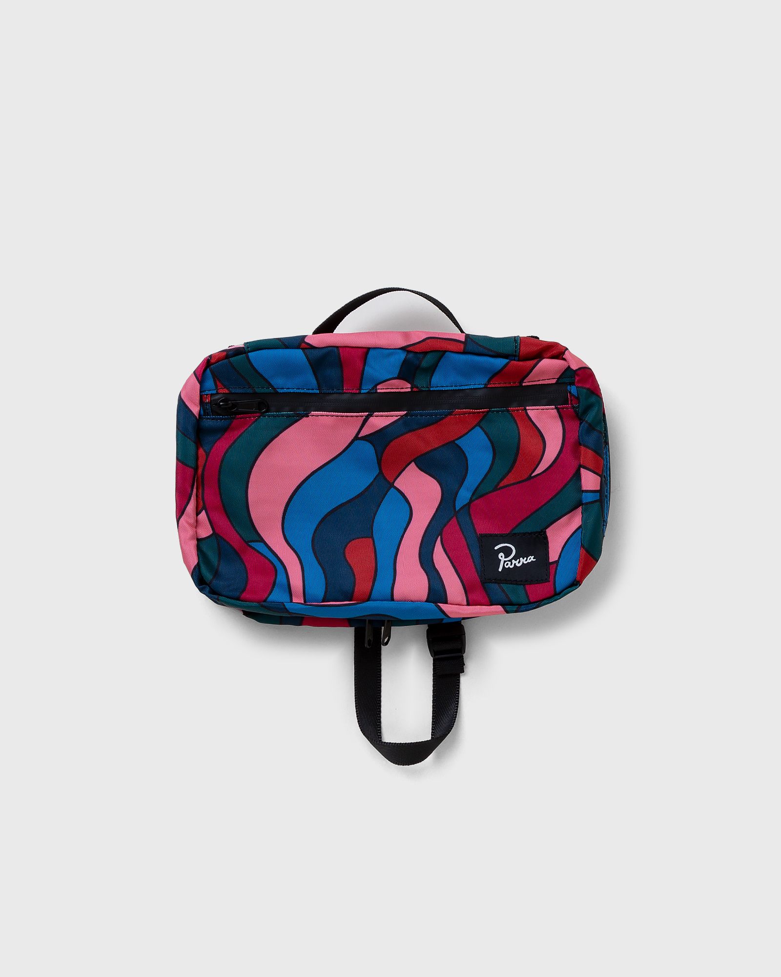 distorted waves toiletry bag