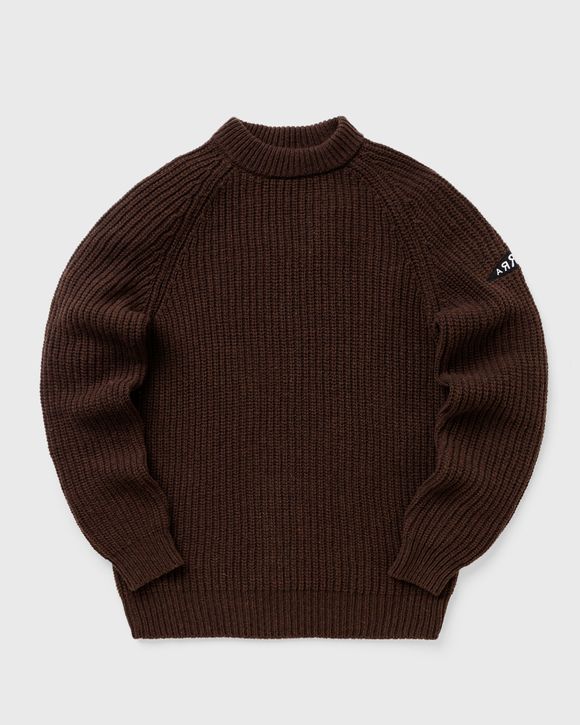 mirrored flag logo knitted pullover