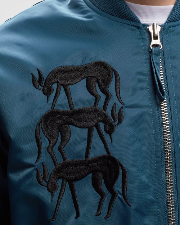 Stacked Pets Varsity Jacket