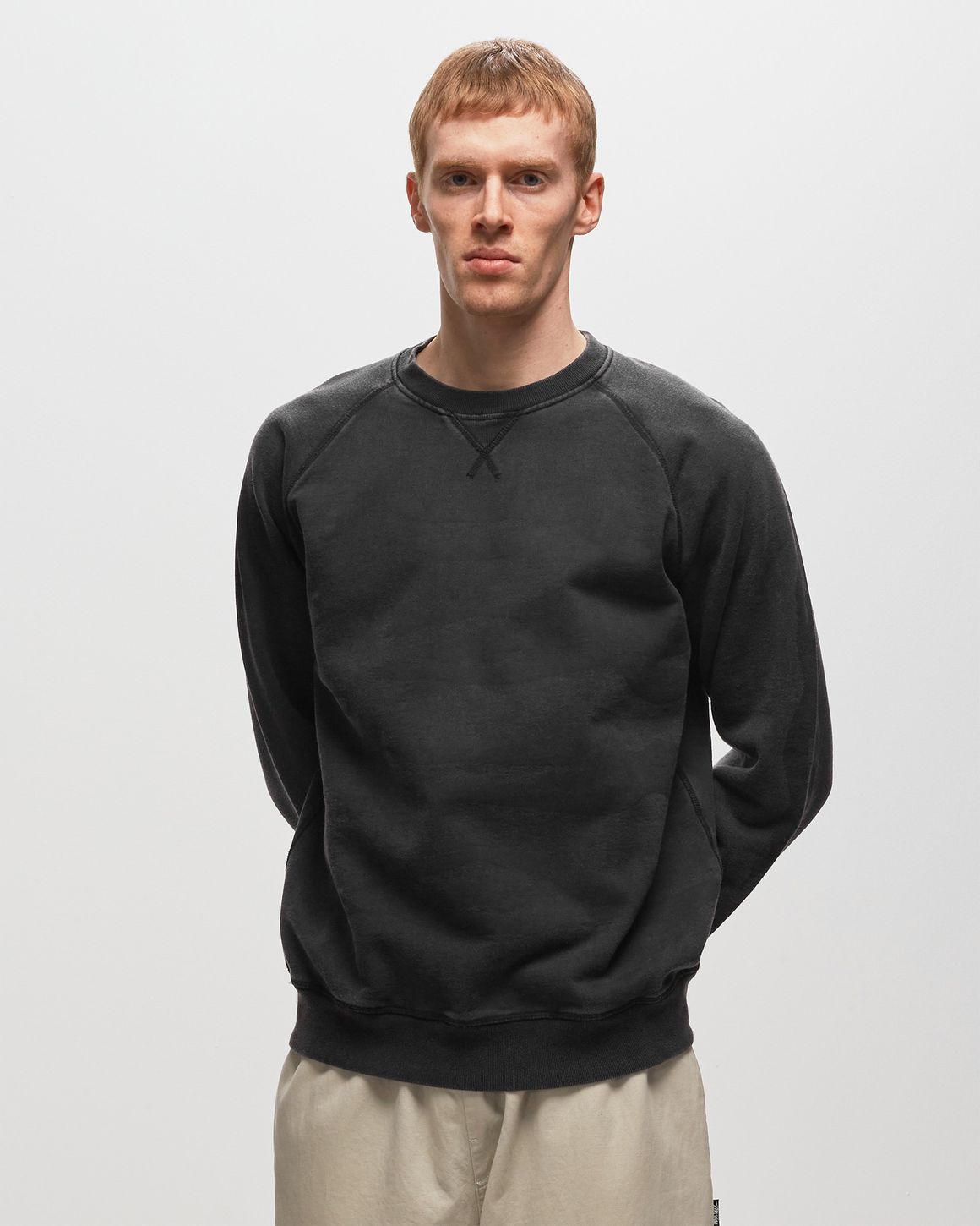 By Parra Swimming With Pets Crew Neck Sweatshirt Grey | BSTN