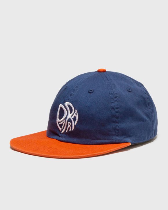 By Parra Circle Tweak Logo 6 Panel Hat Blue - NAVY/ORANGE