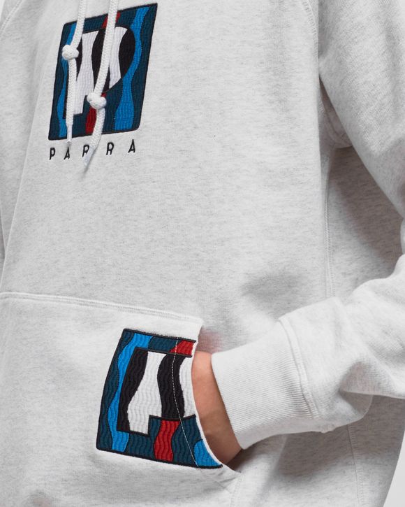 Zebra Striped P Hooded Sweatshirt