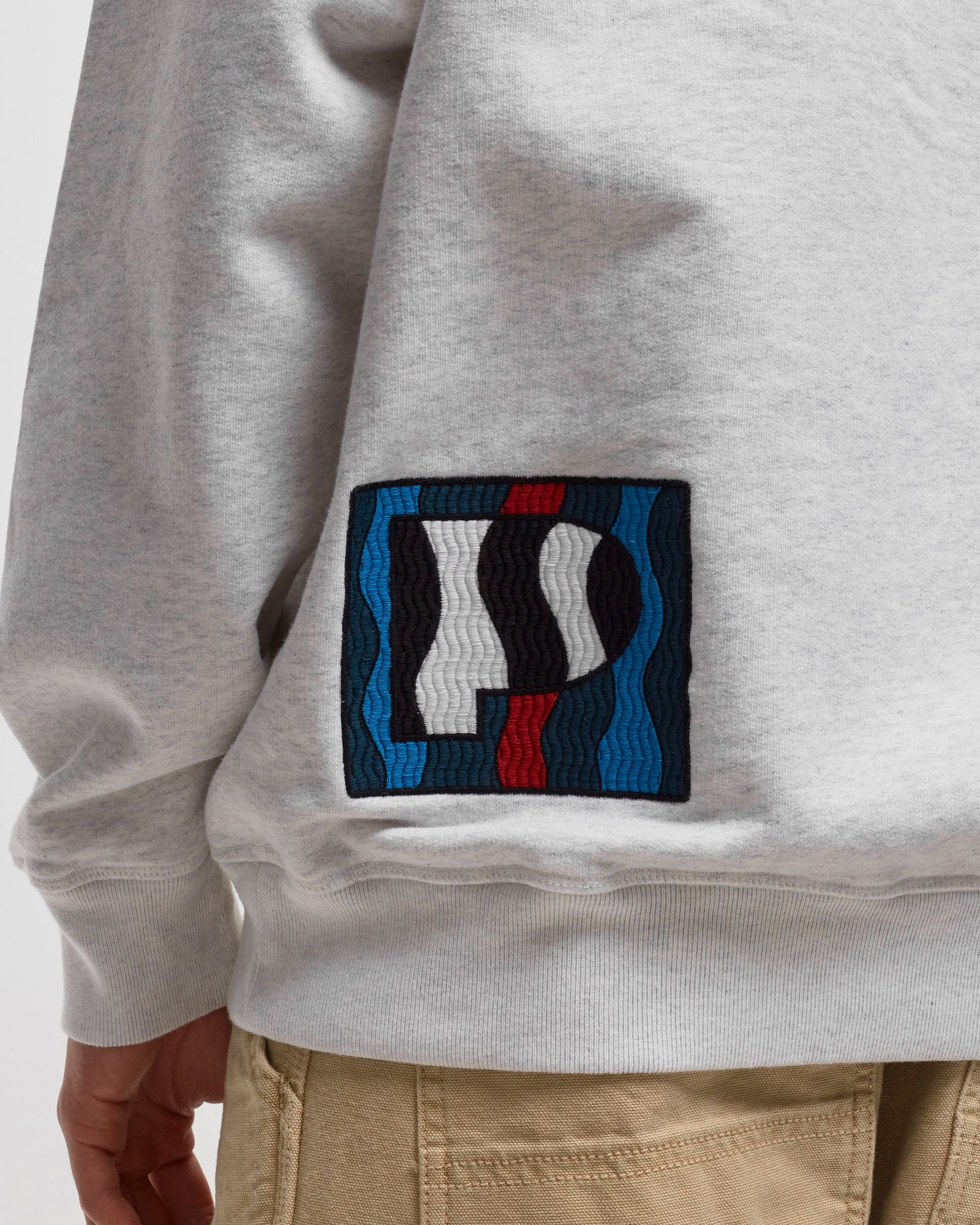 Zebra Striped P Hooded Sweatshirt