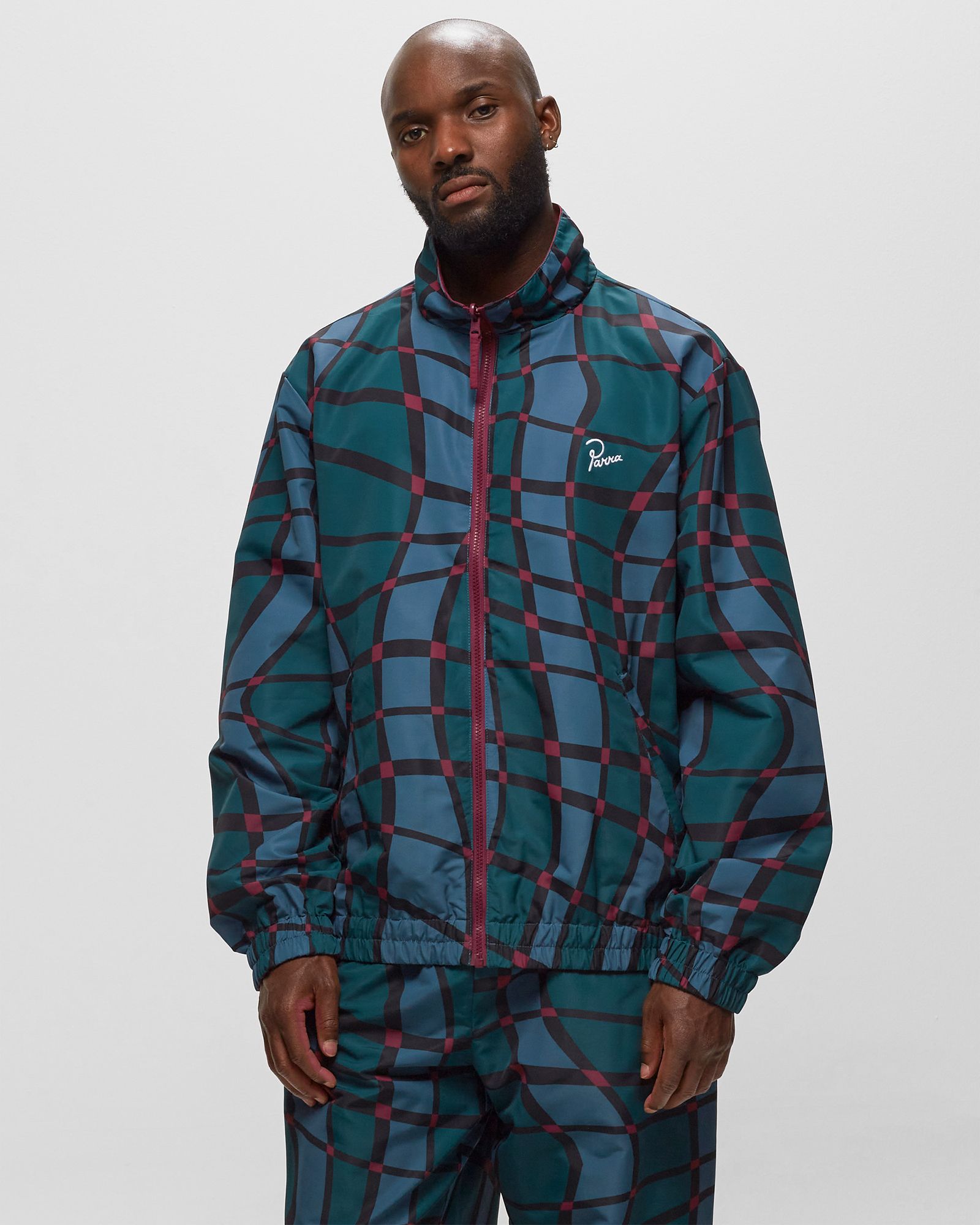 Squared Waves Pattern Track Top