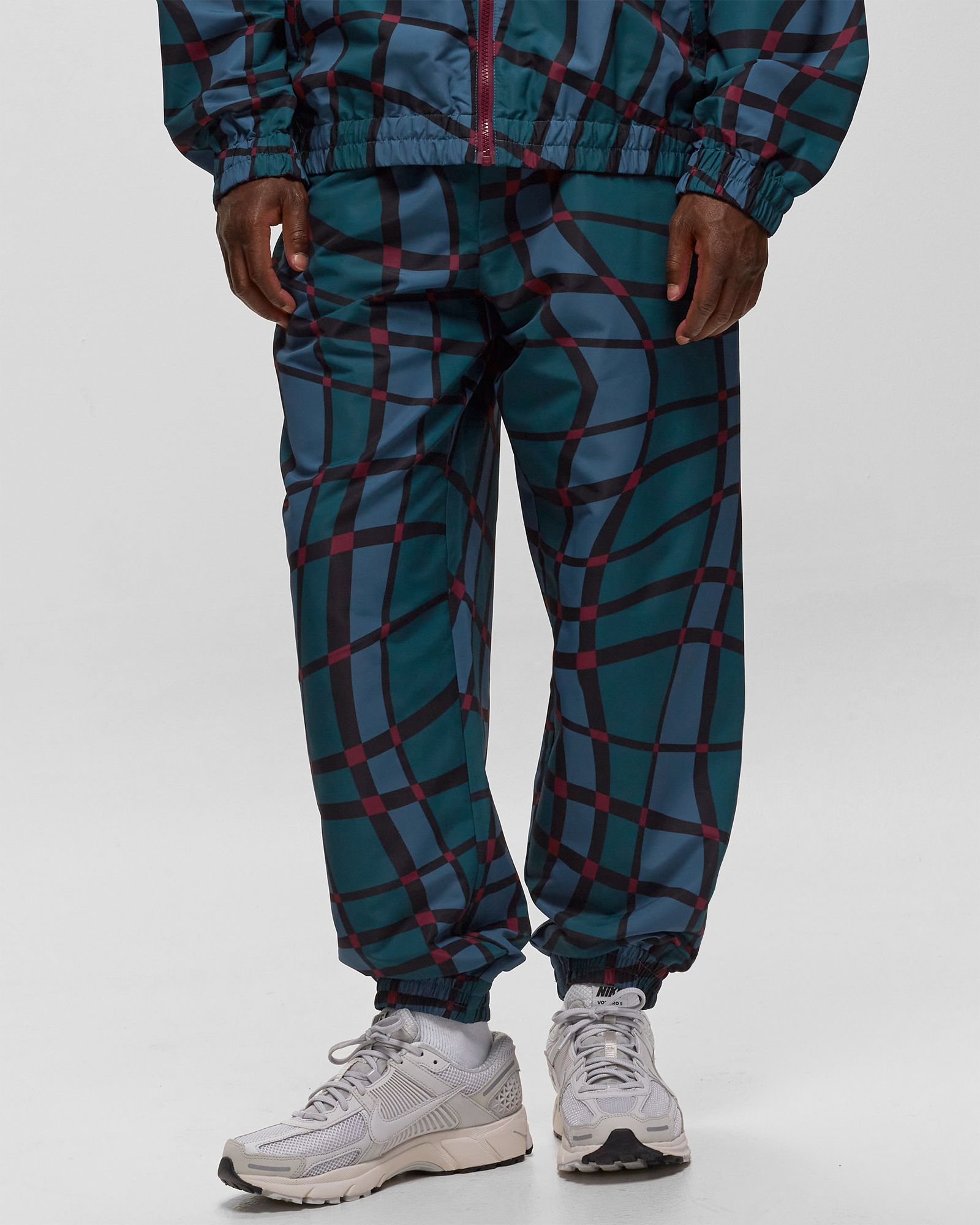 Squared Waves Pattern Track Pants