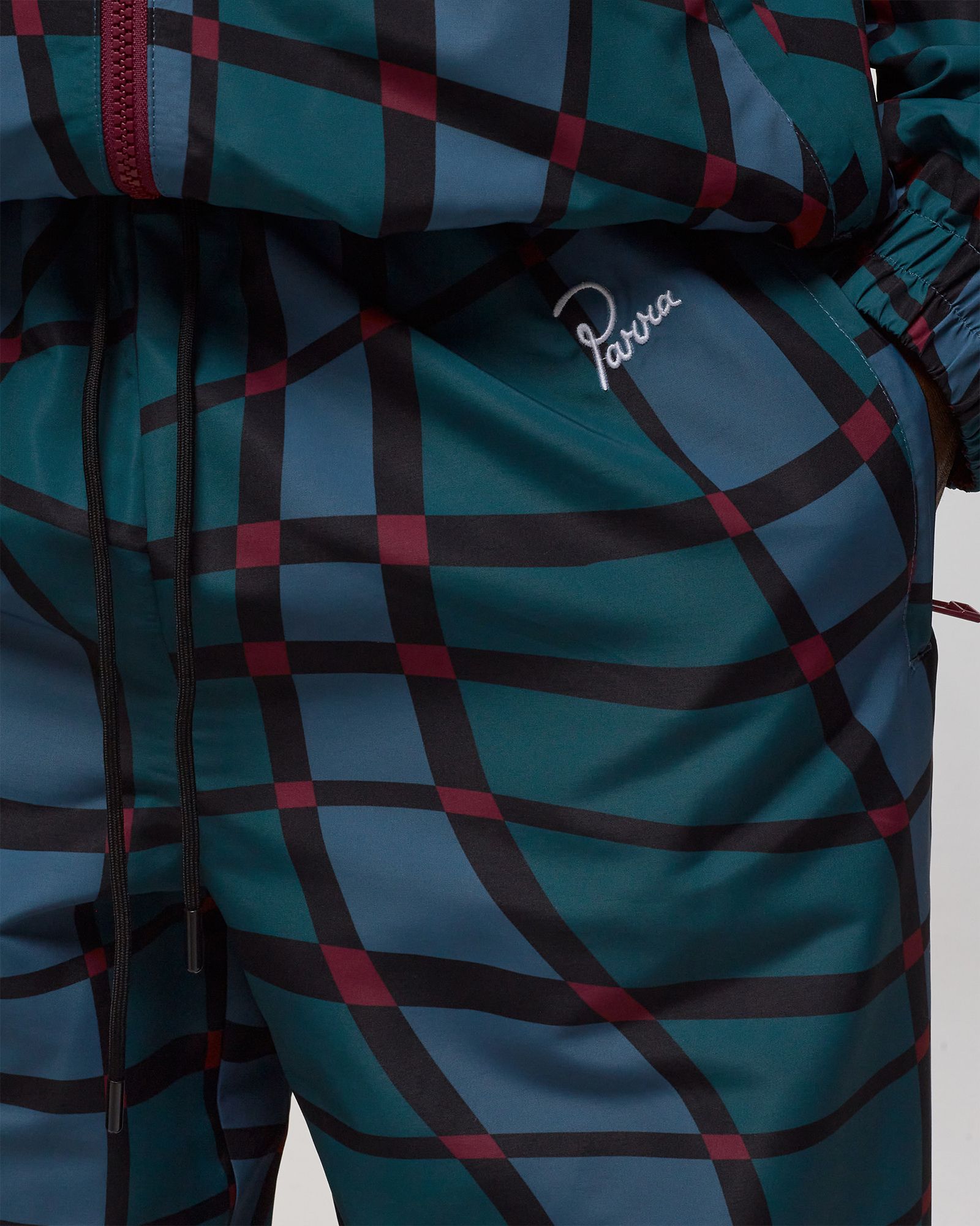 Squared Waves Pattern Track Pants