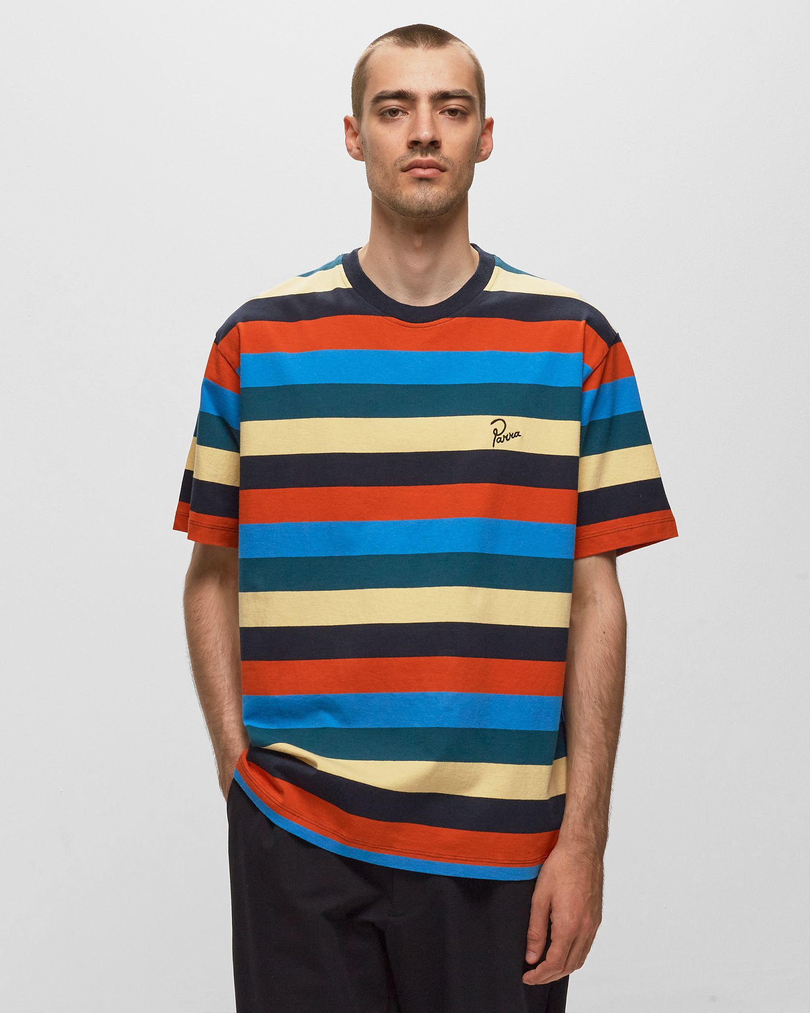 Stacked Pets On Stripes T-Shirt