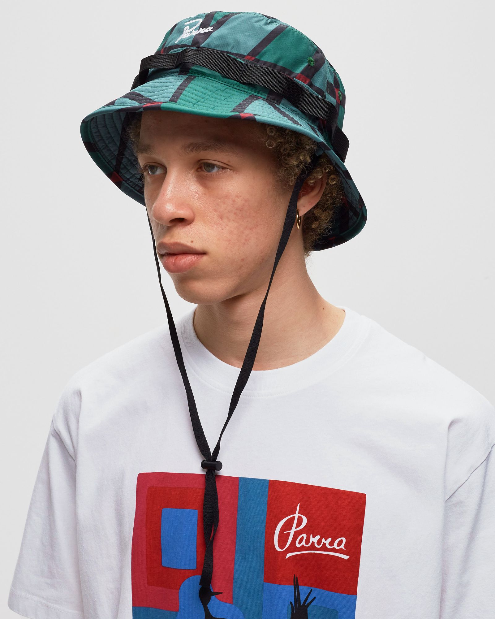 Squared Waves Pattern Safari Hat