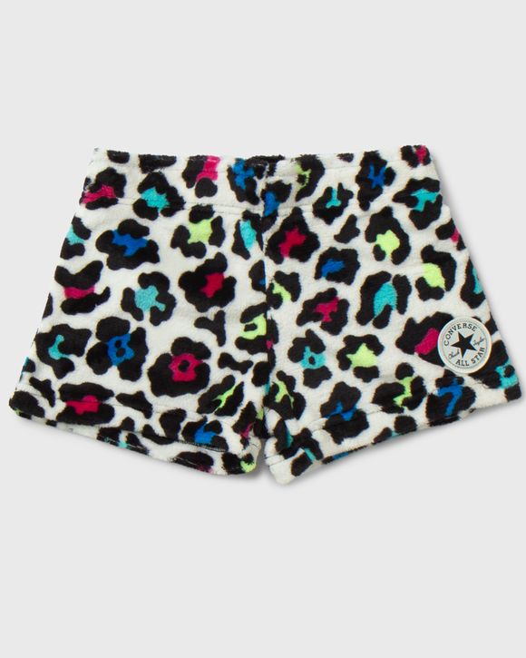 FUZZY PRINTED SHORTS