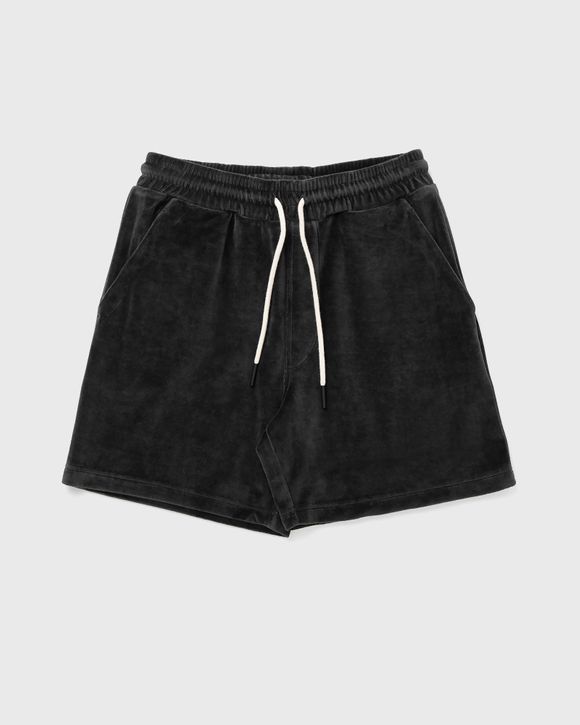 Nearly Black Velour Shorts