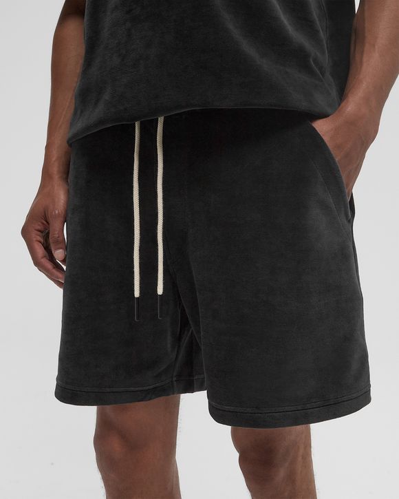 Nearly Black Velour Shorts