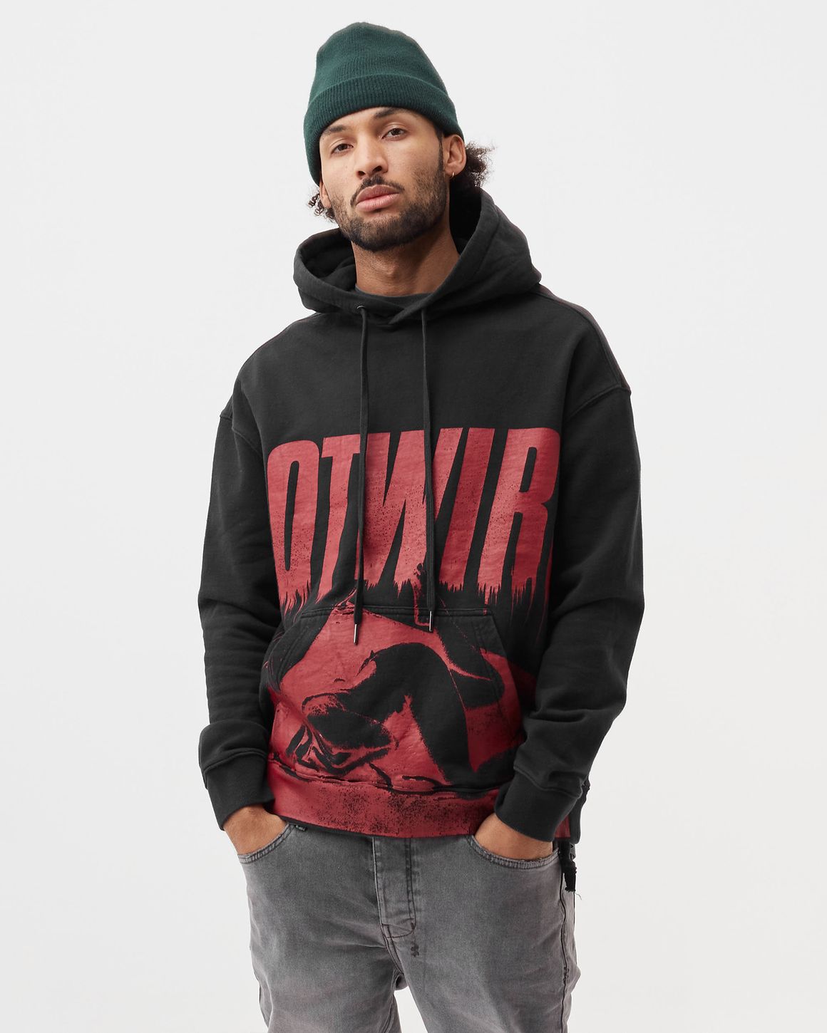 【関税込み】Ksubi ブラック Electric Biggie フーディ Ksubi Electric Biggie Men's Black Hoodie - SIZE Boutique