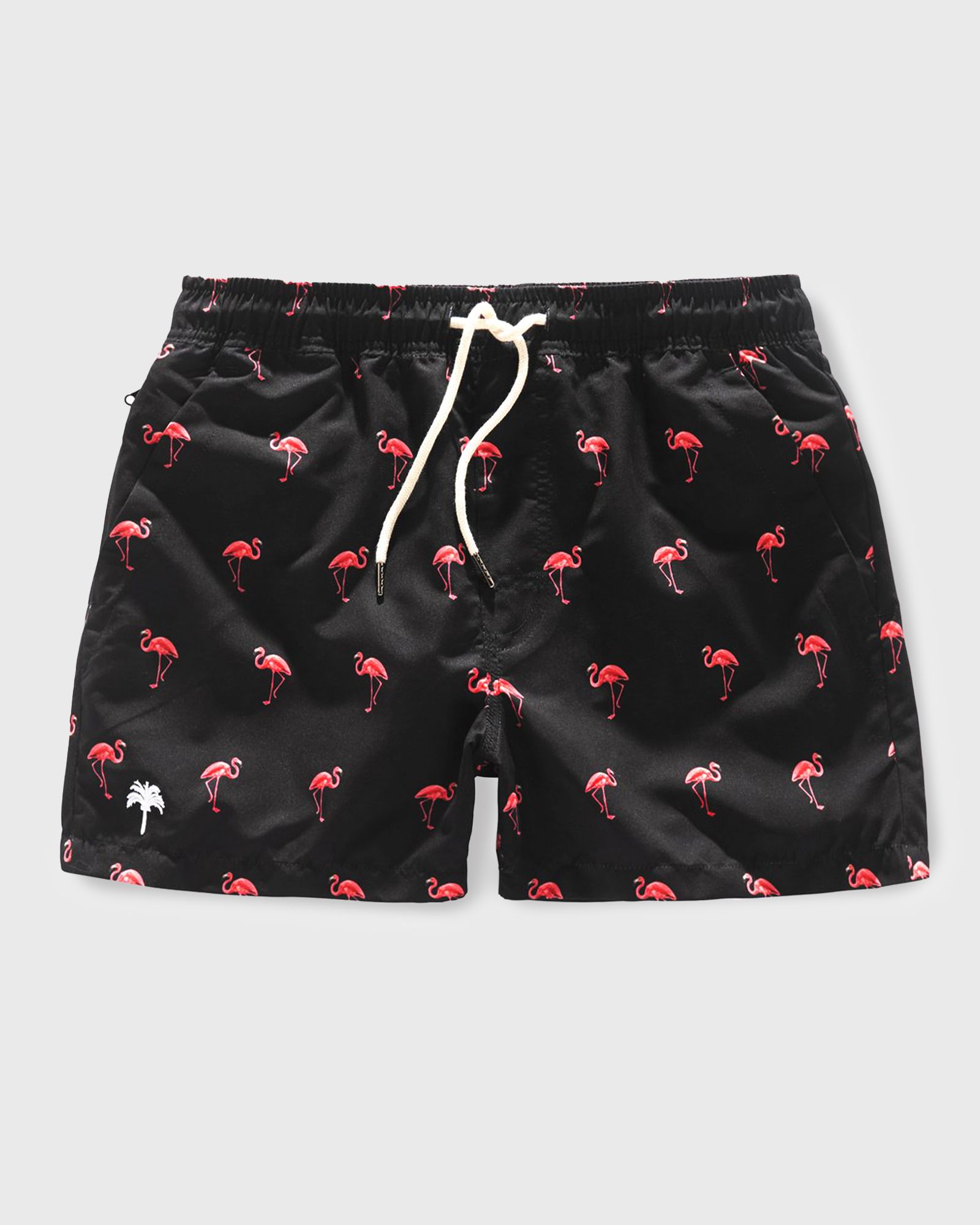 Black Flamingo Swim Shorts