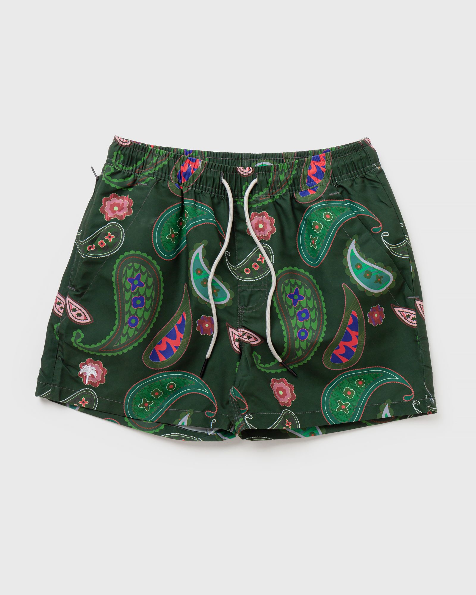 Green Paisley Swim Shorts