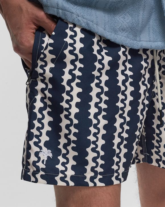 Blue Scribble Swim Shorts