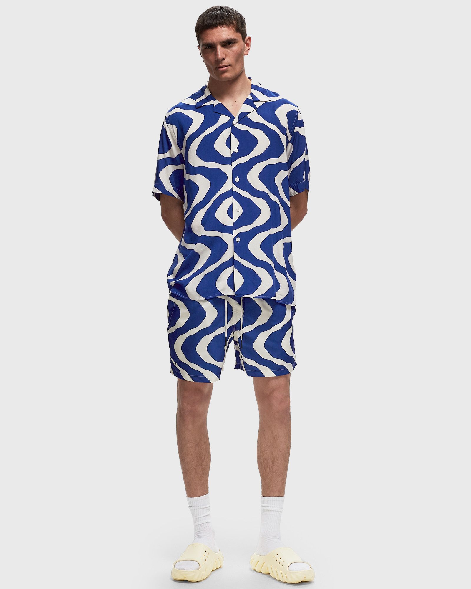 Blue Rippling Swim Shorts