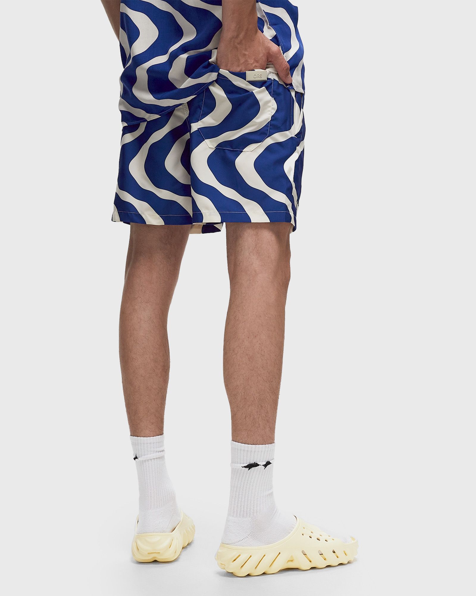Blue Rippling Swim Shorts