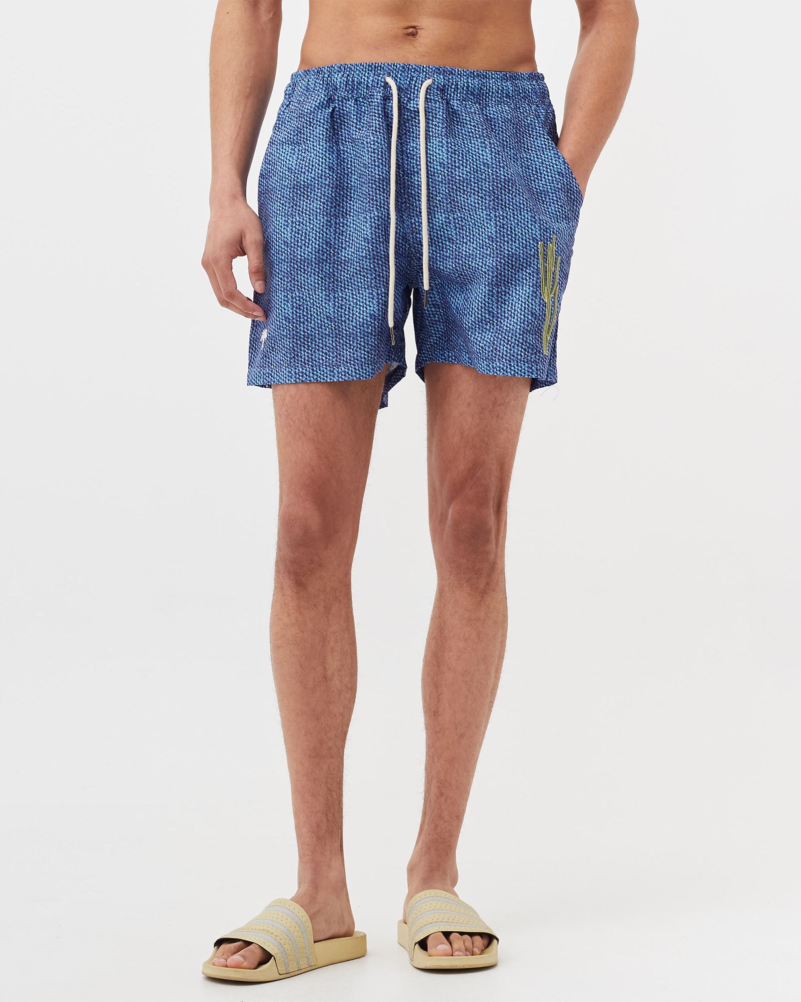 Cactus One Embroidered Swim Shorts