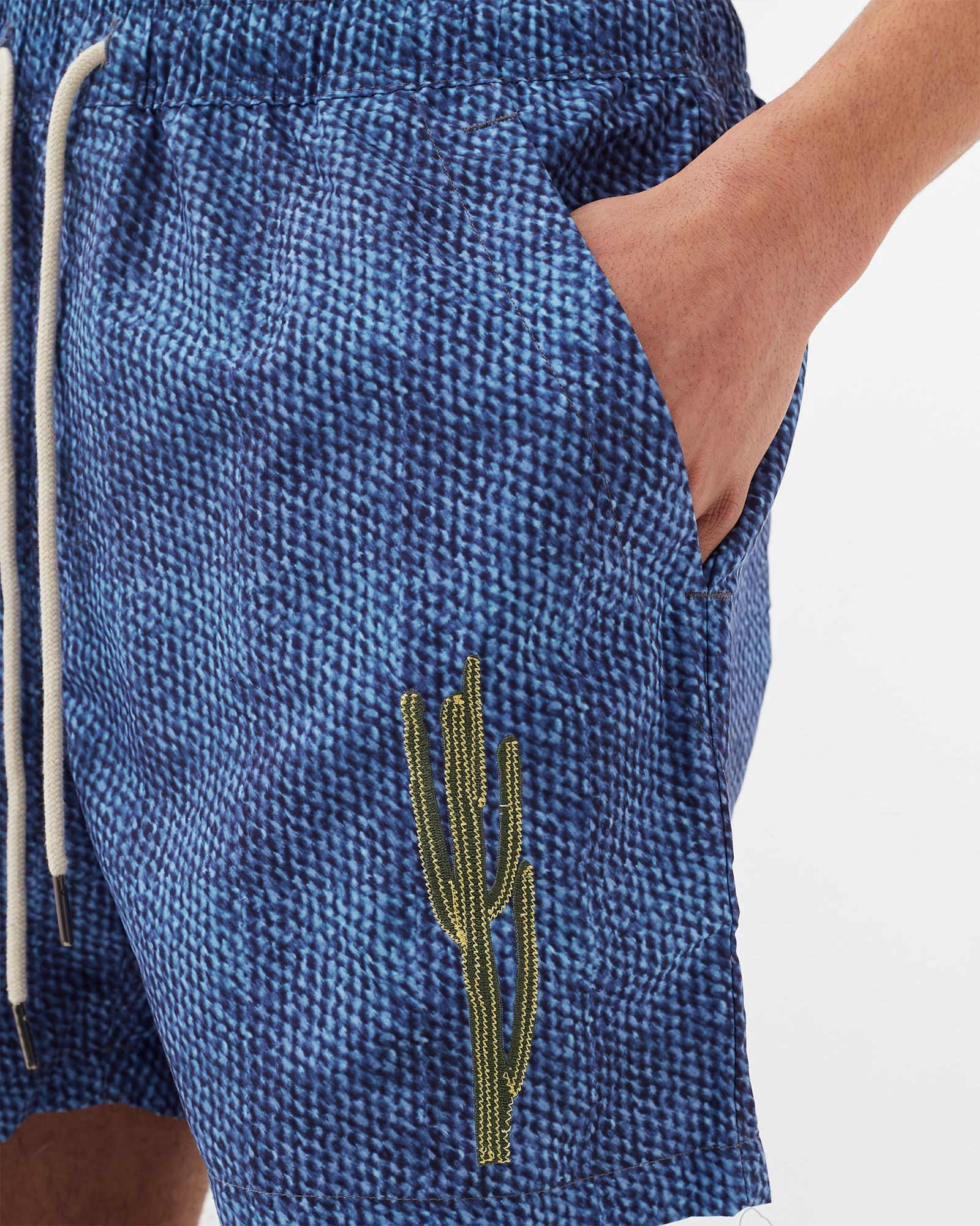 Cactus One Embroidered Swim Shorts
