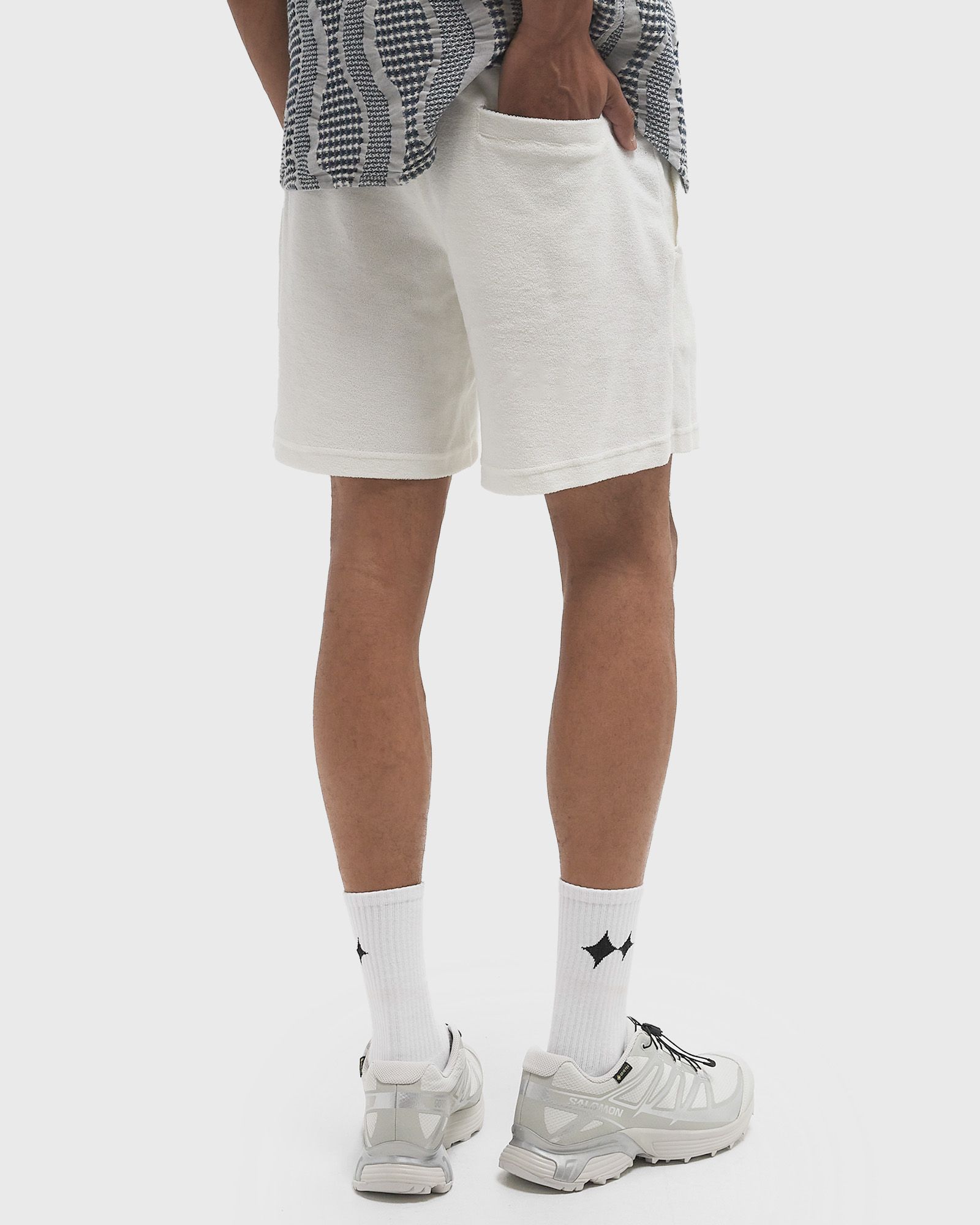 White Terry Shorts