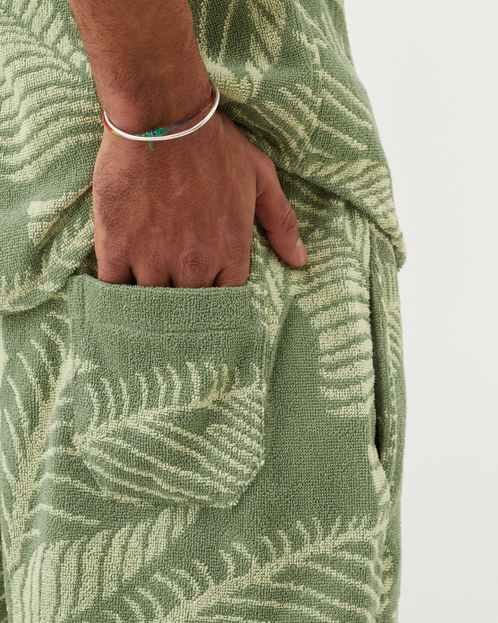 Banana Leaf Terry Shorts