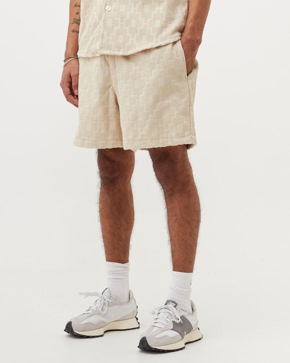 Beige Machu Terry Shorts