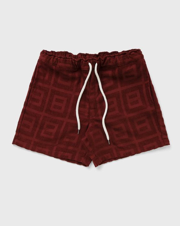 Burgundy Terrace Terry Shorts