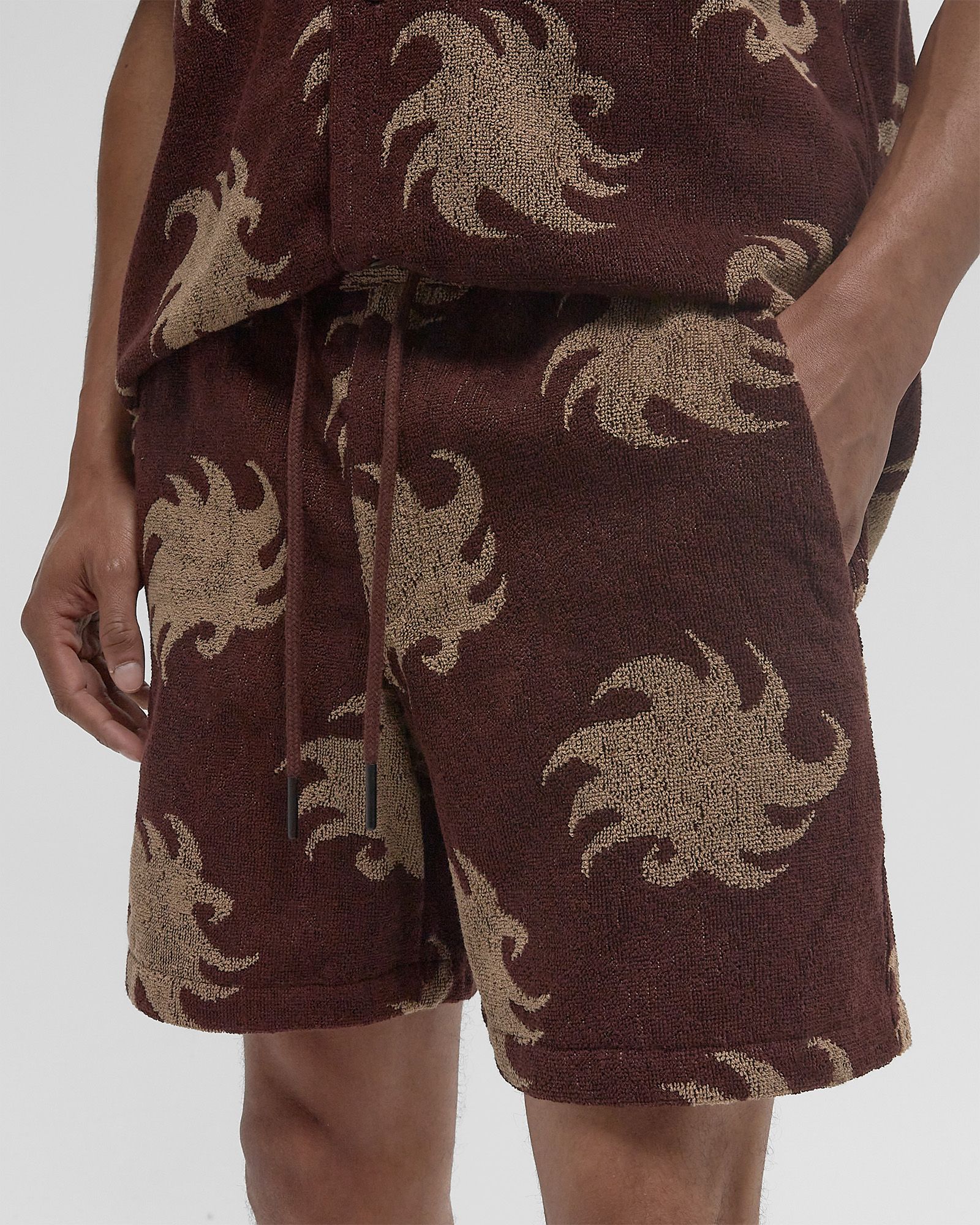 Mocha Ember Terry Shorts