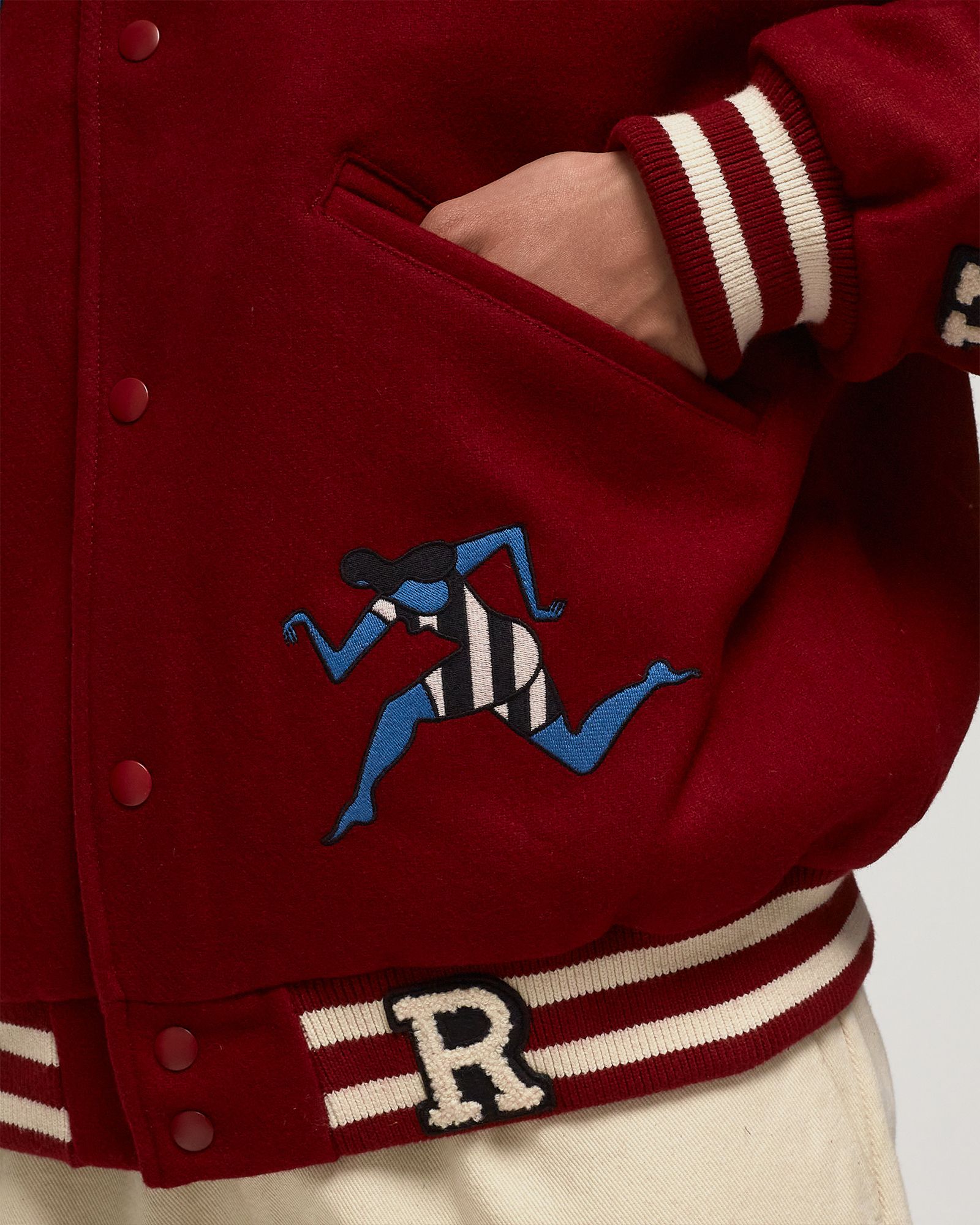 Run Sit & Bike Varsity Jacket