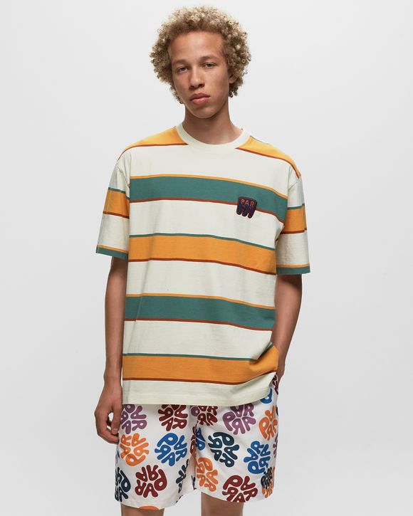 Fast Food Logo Striped Tee