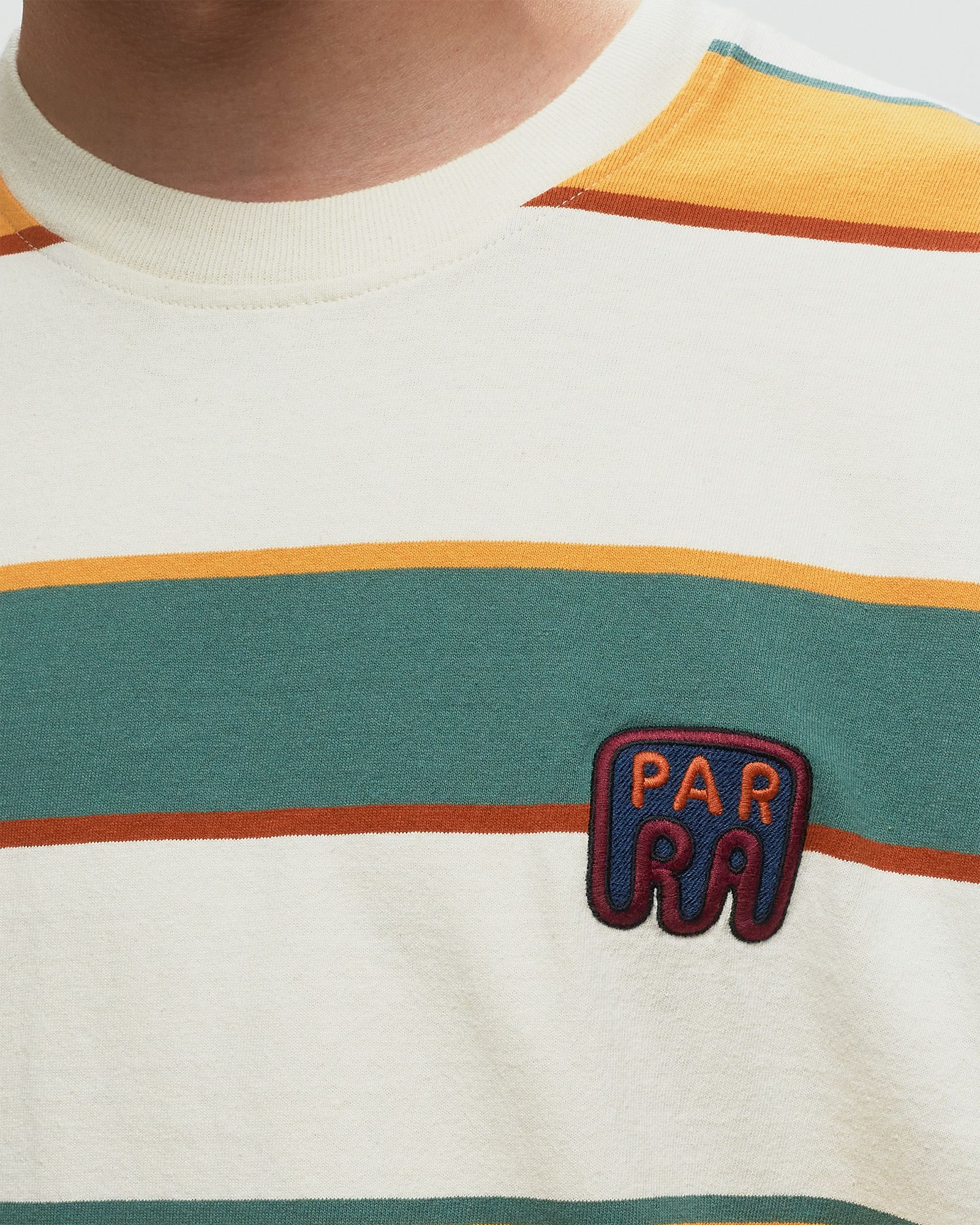 Fast Food Logo Striped Tee