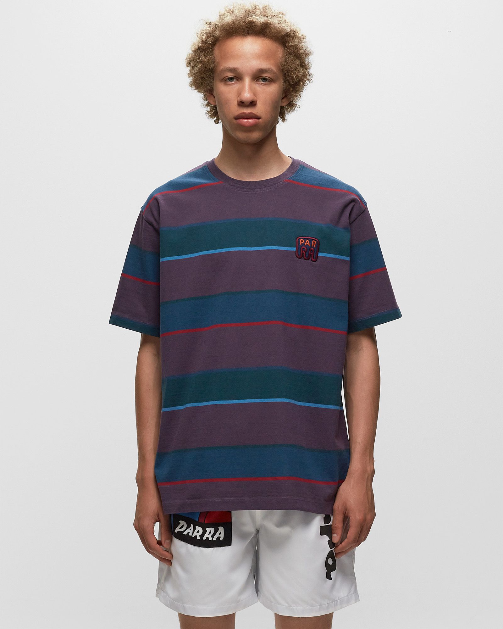 Fast Food Logo Striped Tee