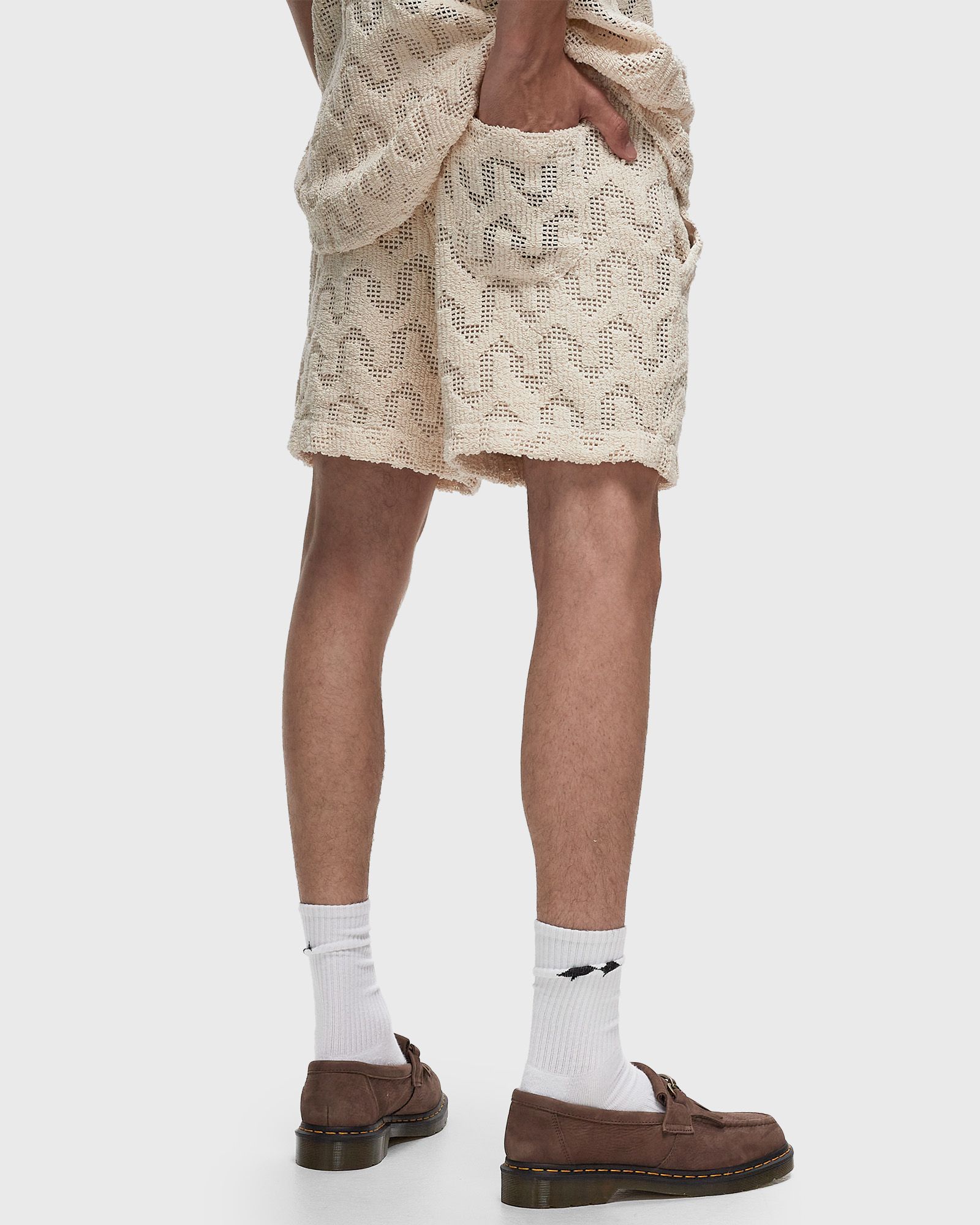 OAS Atlas Crochet Shorts Beige | BSTN Store